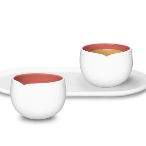 NESPRESSO ORIGINS 2 CUPS AND TRAY / BRAND NEW, NEVER USED / PERFECT CONDITION - Picture 2 of 10